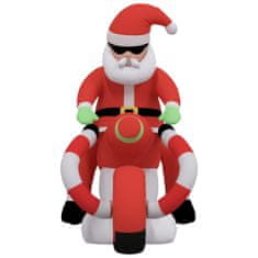 Vidaxl Vianočný nafukovací Santa Claus LED 156 cm