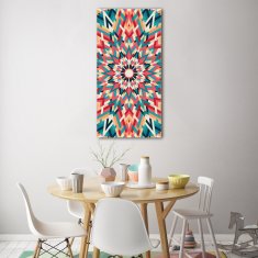 Wallmuralia.sk Vertikálny foto obraz sklenený Kaleidoskop 70x140 cm 2 prívesky