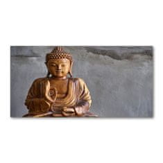 Wallmuralia.sk Foto obraz akryl do obývačky Drevený budha 100x50 cm 2 prívesky