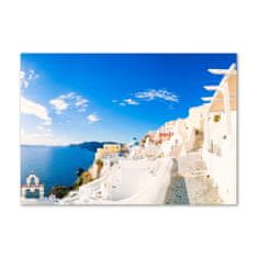 Wallmuralia.sk Foto obraz akryl do obývačky Santorini Grécko 100x50 cm 2 prívesky