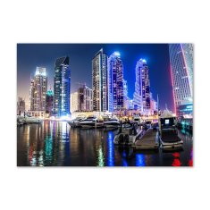 Wallmuralia.sk Foto obraz akrylový na stenu Nočný Dubai 100x50 cm 2 prívesky