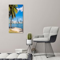 Wallmuralia.sk Vertikálny moderný foto-obraz akryl na stenu Miami 50x100 cm 2 prívesky