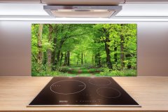 Wallmuralia.sk Dekoračný panel sklo Jarný les 125x50 cm