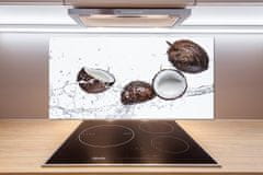 Wallmuralia.sk Dekoračný panel sklo Kokos s vodou 100x70 cm