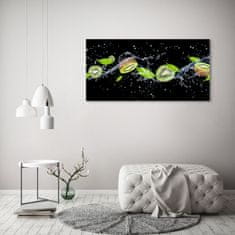 Wallmuralia.sk Foto obraz akryl do obývačky Kiwi a voda 125x50 cm 2 prívesky