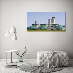 Wallmuralia.sk Foto obraz akryl do obývačky Bioplynová stanica 100x70 cm 2 prívesky