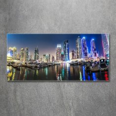 Wallmuralia.sk Foto obraz akrylový na stenu Nočný Dubai 100x50 cm 2 prívesky