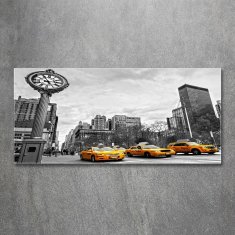 Wallmuralia.sk Foto obraz akrylový Taxi New York 140x70 cm 2 prívesky