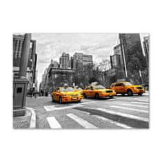 Wallmuralia.sk Foto obraz akrylový Taxi New York 140x70 cm 2 prívesky