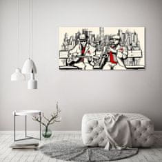 Wallmuralia.sk Foto obraz akryl do obývačky New York jezz 125x50 cm 2 prívesky