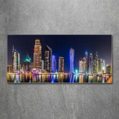 Wallmuralia.sk Foto obraz akryl do obývačky Nočný Dubai 100x50 cm 2 prívesky