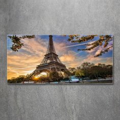 Wallmuralia.sk Foto obraz akrylový Eiffelova veža Paríž 100x50 cm 2 prívesky