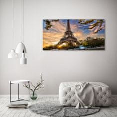 Wallmuralia.sk Foto obraz akrylový Eiffelova veža Paríž 100x50 cm 2 prívesky