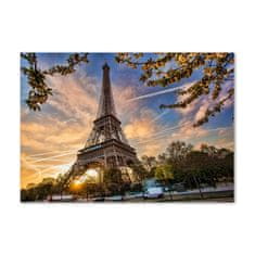 Wallmuralia.sk Foto obraz akrylový Eiffelova veža Paríž 100x50 cm 2 prívesky