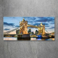 Wallmuralia.sk Foto obraz akryl do obývačky Tower Bridge Londýn 125x50 cm 2 prívesky