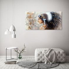 Wallmuralia.sk Foto obraz akryl do obývačky Indiánka 100x50 cm 2 prívesky