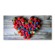 Wallmuralia.sk Foto obraz akryl do obývačky Srdce z ovocia 100x50 cm 2 prívesky