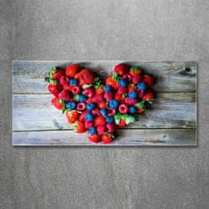 Wallmuralia.sk Foto obraz akryl do obývačky Srdce z ovocia 100x50 cm 2 prívesky