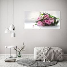 Wallmuralia.sk Foto obraz akryl do obývačky Kytica ruží 125x50 cm 2 prívesky