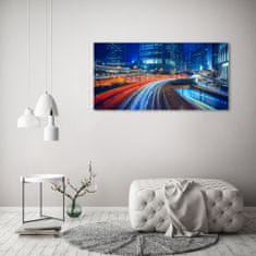 Wallmuralia.sk Foto obraz akryl do obývačky Nočné Hongkong 100x50 cm 2 prívesky