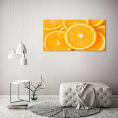 Wallmuralia.sk Foto obraz akryl do obývačky Plátky pomaranča 100x50 cm 2 prívesky