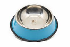 limaya nerezová miska pre psy a mačky s protišmykovou gumou modrá 30 cm
