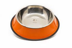 limaya nerezová miska pre psy a mačky s protišmykovou gumou oranžová 30 cm