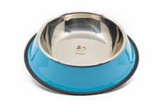 limaya nerezová miska pre psov a mačky s protišmykovou gumou modrá 26 cm