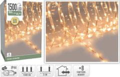 HOMESTYLING Vianočná svetelná reťaz teplá biela 1500 LED / 45 m