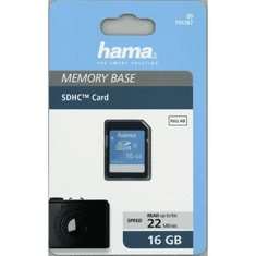 HAMA SDHC 16 GB 22 MB/s CLASS 10