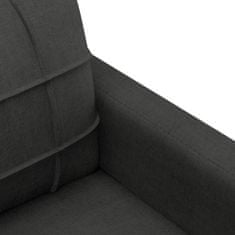 Petromila vidaXL 4-dielna sedacia súprava s vankúšmi čierna látka