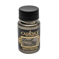 Cadence metalická barva na textil 50 ml - antracit