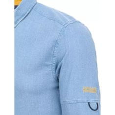 Dstreet Pánska košeľa STYLE modrá dx2250 M