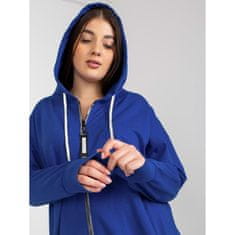 RELEVANCE Dámska mikina plus size bez zipsu s nápisom SADIE tmavo modrá RV-BL-8302.78_391552 Univerzálne