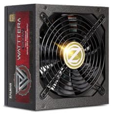 Zalman zdroj WATTTERA ZM1200-EBTII 1200W, aktívny, 135mm ventilátor, modulárny, 80PLUS Gold