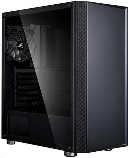 Zalman case miditower R2 black, E-ATX/mATX/ATX, priehľadný bok, bez zdroja, USB3.0, čierna