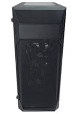 Zalman case miditower Z1 Plus, bez zdroja, ATX, 3x 120mm ventilátor, 1x USB 2.0, 2x USB 3.0, priehľadná bočnica, čierna