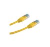 Patch cord UTP CAT5E 0,25m žltý