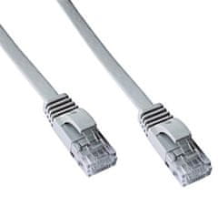 DATACOM Patch cord UTP CAT6 1m šedý FLAT plochý