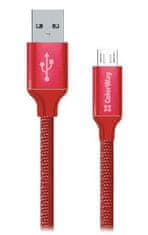 ColorWay Dátový Kábel Usb / Micro Usb/ 1m/ 2.1A/ Červený