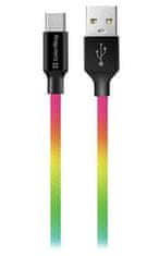 ColorWay Dátový Kábel Usb / Usb-C/ 1m/ 2.4A/ Multicolor