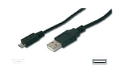 PremiumCord Kábel micro USB 2.0, AB 0,5m