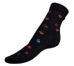 Ponožky Tlapka 1 - 43-46 - čierna