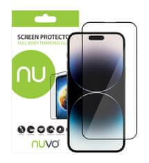 Nuvo ochranné sklo na displej pre Apple iPhone 14 Pro Max čierny rám