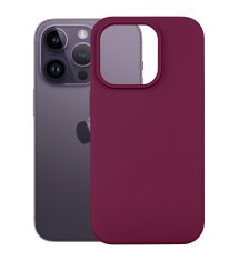 Nuvo Silikónový obal s MagSafe NUVO na Apple iPhone 14 Pro bordový