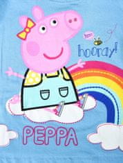 Eplusm Dievčenské tričko "Peppa Pig" - modrá 92 / 1–2 roky Modrá