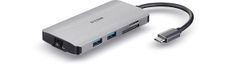 D-Link 8-in-1 USB-C Hub with HDMI/Ethernet/Card Reader/Power Delivery