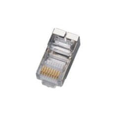 Solarix Konektor RJ45 STP Cat5e 8p8c pre licnu (10ks)