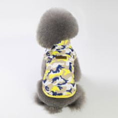 Surtep Animals Kabát pre psa - Žltý maskáčový XL