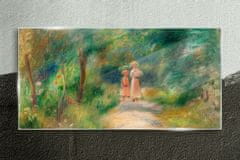 COLORAY.SK Skleneny obraz Baby žena s lesnou cestou 120x60 cm